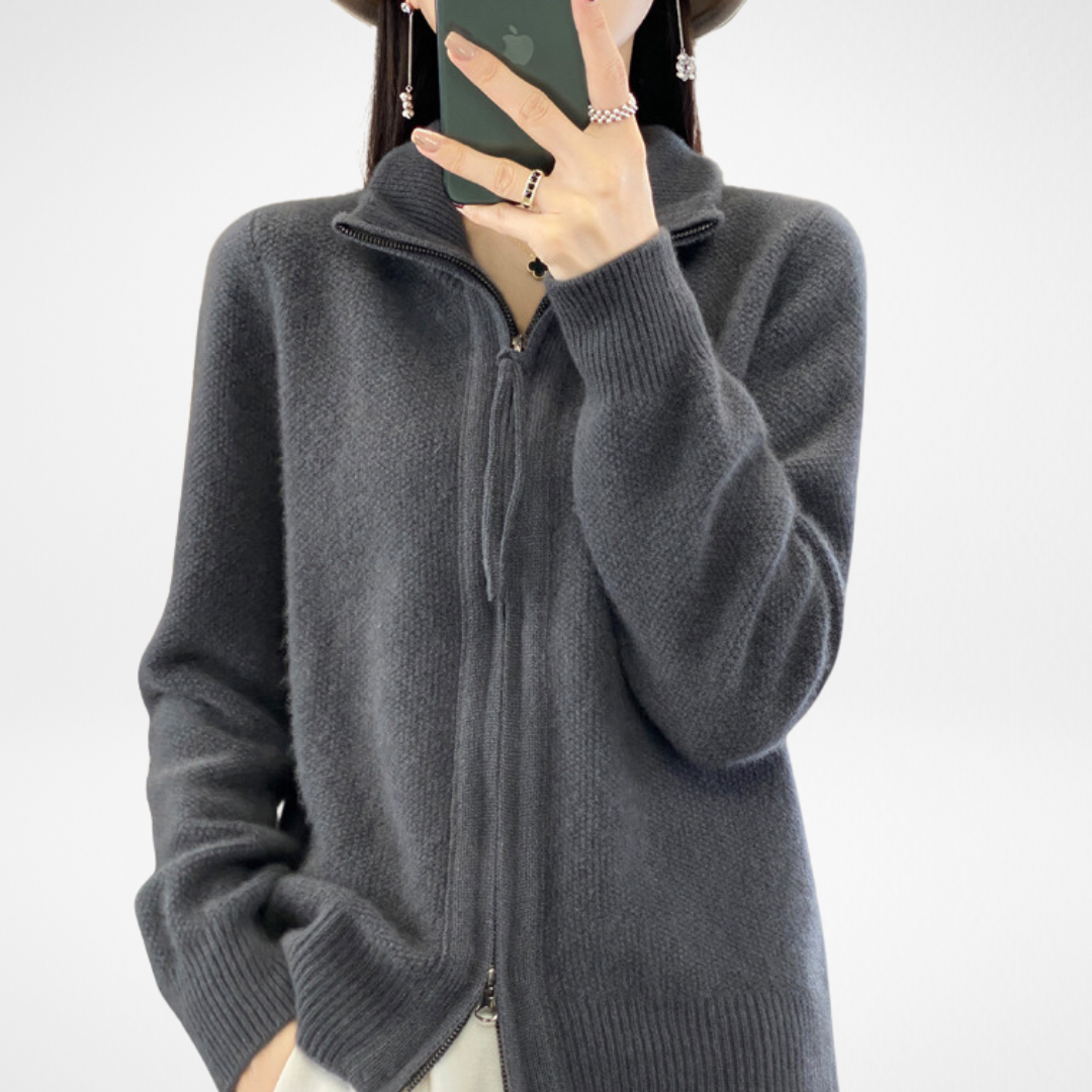 Lisa | Cashmere Zip Vest