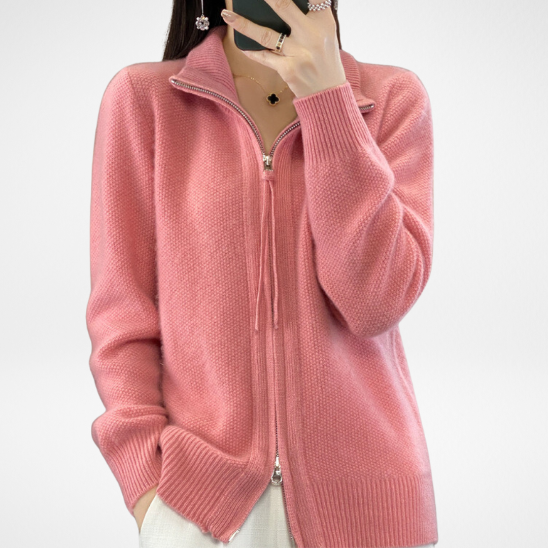 Lisa | Cashmere Zip Vest