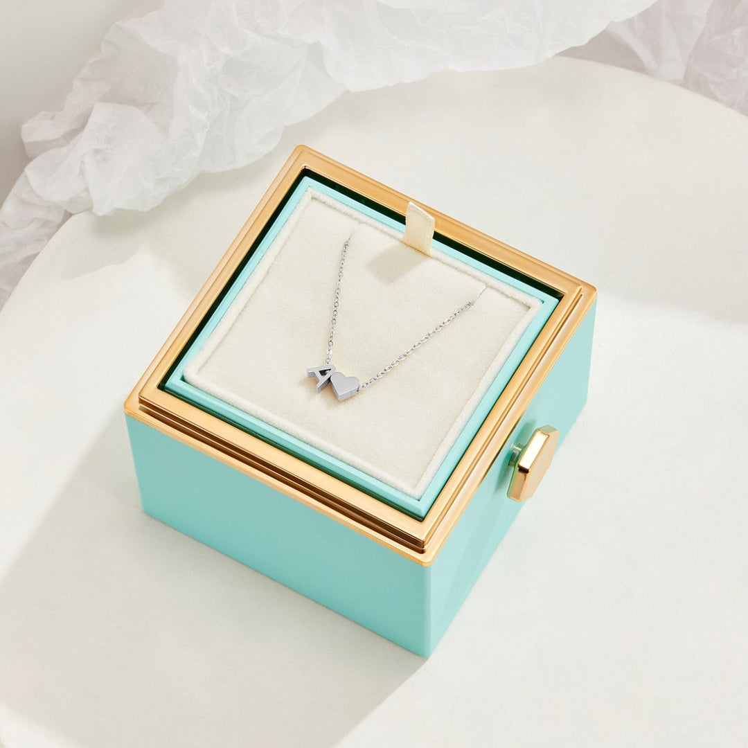 Forever Love &amp; Letter Silver Necklace