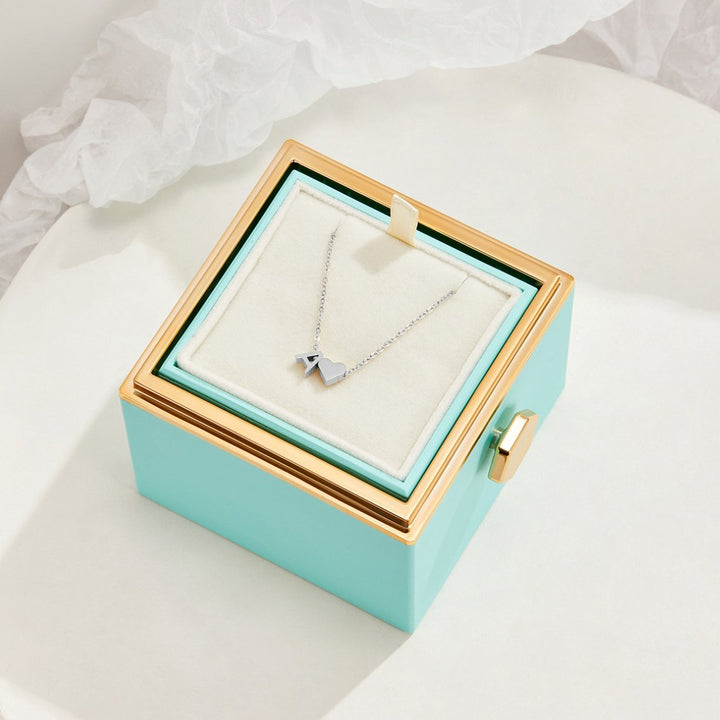 Forever Love &amp; Letter Silver Necklace